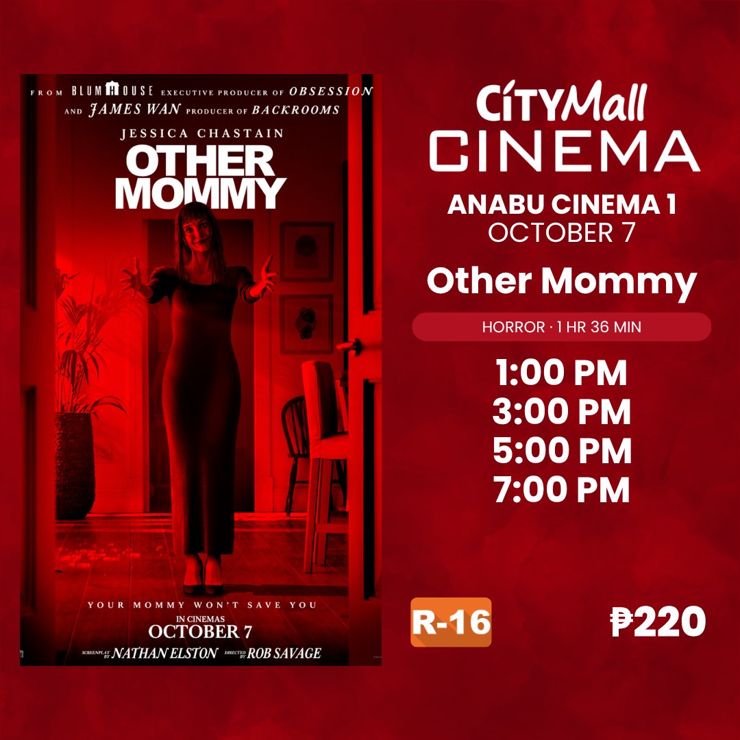 CityMallCinema_'s tweet photo. Happy Wednesday! 🎬 Fresh movies just landed—catch #TheOtherMommy NOW SHOWING! Plus, #ForgottenIsland and #AlwaysYoursNeverMine are still in cinemas.
Get your tickets today! 🍿🎟️
https://t.co/N9Ti6VHx2j
#CityMallPH #CityMallCinema https://t.co/dKWQf5vtab