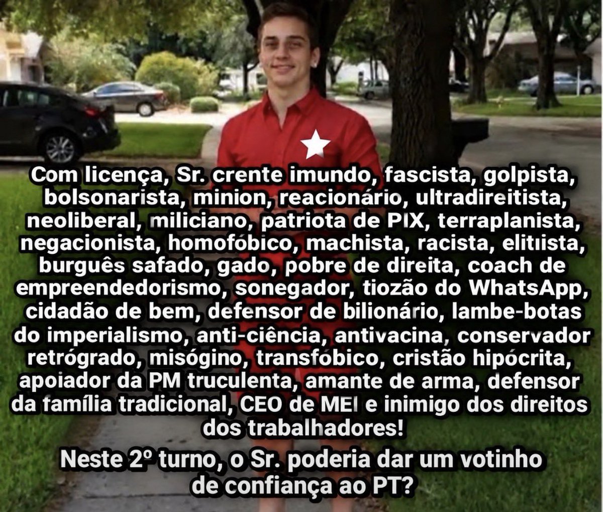 desmoronam's tweet photo. @Vinidepaula2019 @fabioyabu É muita cara de pau desses petista. https://t.co/YTrh2VHcD6