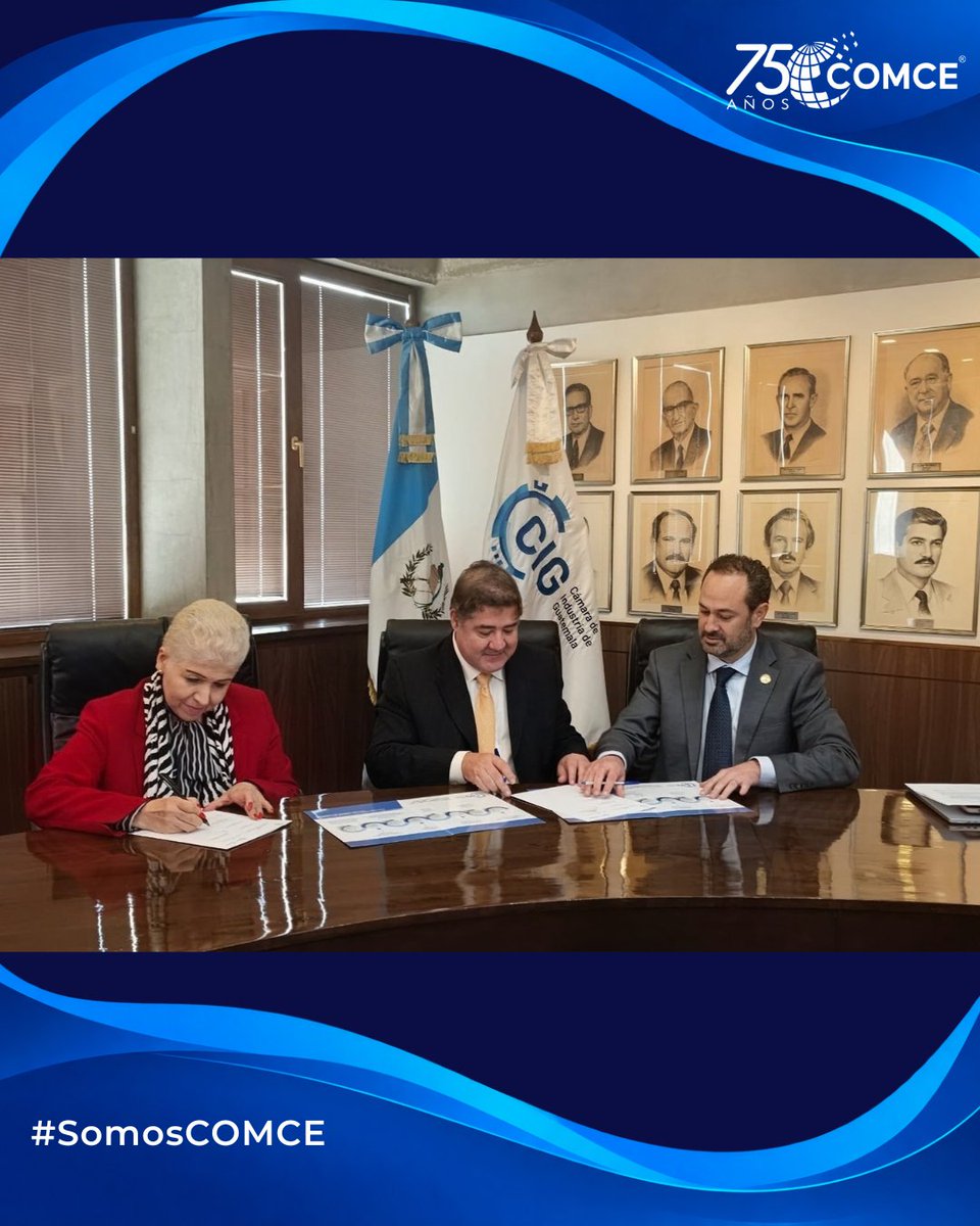ComceOficial's tweet photo. 🇬🇹Como parte de nuestro Road Show por Centroamérica, nos reunimos con directivos de la Cámara de Industria de Guatemala (CIG) para formalizar un Convenio de Colaboración y establecer nuevas líneas de trabajo conjunto. https://t.co/gxCHEROsiK
