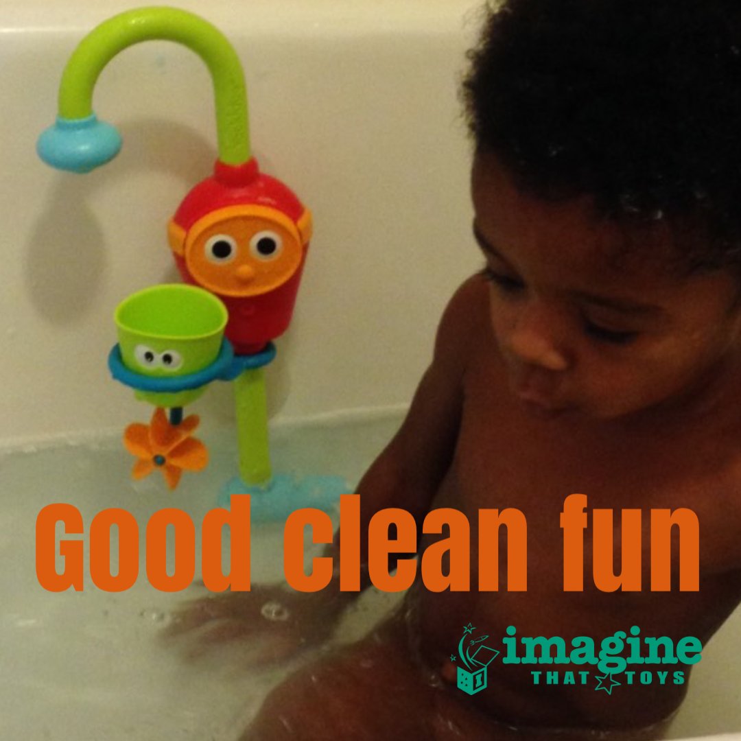 ImagineThatKS's tweet photo. Bath time is often the only time that a child gets one on one undivided attention. It’s a great time to bond! What’s you favorite toy in the tub?
#ImagineThatToys #bath #clean #yookidoo https://t.co/JceNK4jJDy