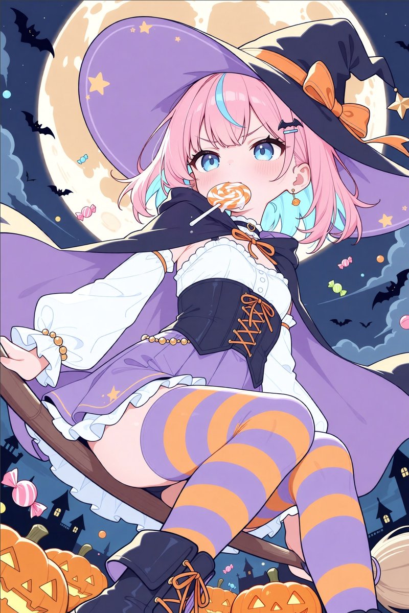 zeroban_noriba's tweet photo. キャンディーと魔女🍭🧙
#結城みと https://t.co/gUoV1SSJv3