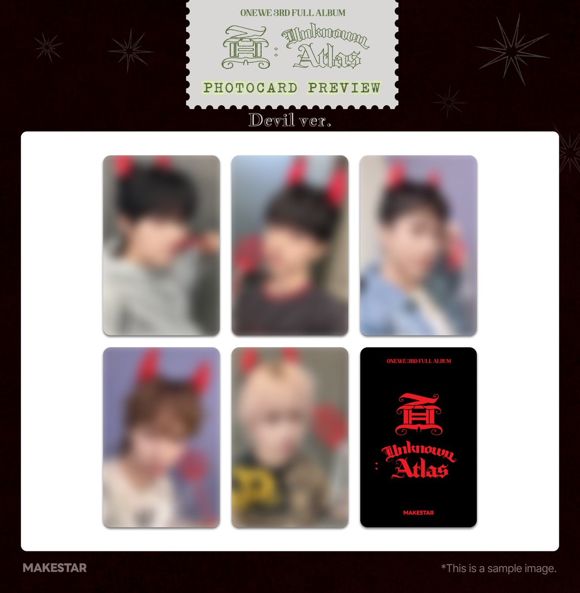 Makestarcorp's tweet photo. #원위
#ONEWE 3rd Full Album [面 : Unknown Atlas] MEET&CALL EVENT! ❤

⏰마감 D-day⏰
🌟PHOTOCARD PREVIEW🌟

🪽대면 응모자 전원 셀카 포토카드 (천사 ver.)
😈영통 응모자 전원 셀카 포토카드 (악마 ver.)
❣️당첨자 전원 사인 유닛 포토카드 (천사 & 악마 ver.)

📅~ 2026.10.08 23:59 (KST)
🔗https://t.co/VQAAXcGunw