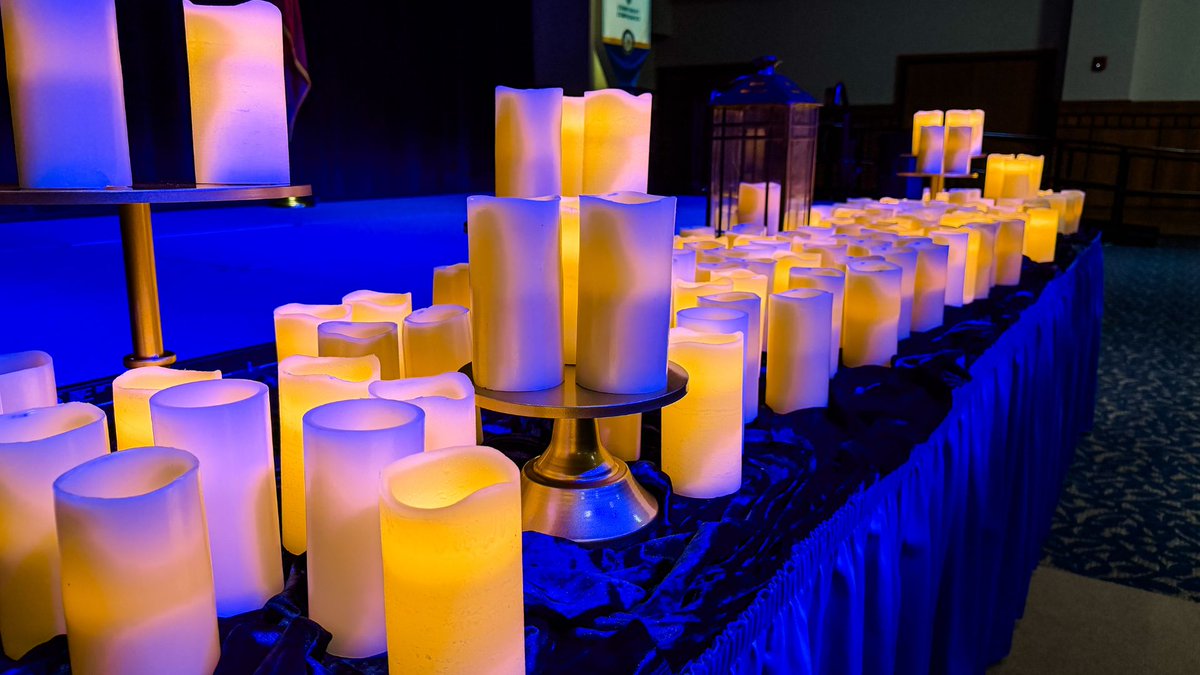 AngeloState's tweet photo. Tonight, the Angelo State community gathered for Ram Remembrance, honoring 144 members of the Ram Family whose lives continue to shape our university through the memories, relationships and legacies they left behind.

May these lights remind us of all that remains. Fiat Lux. https://t.co/rEan4eFi64