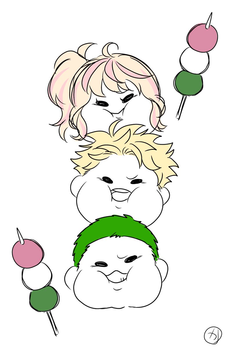 461tiger's tweet photo. 三色団子ちゃん https://t.co/sQyQbplTtS