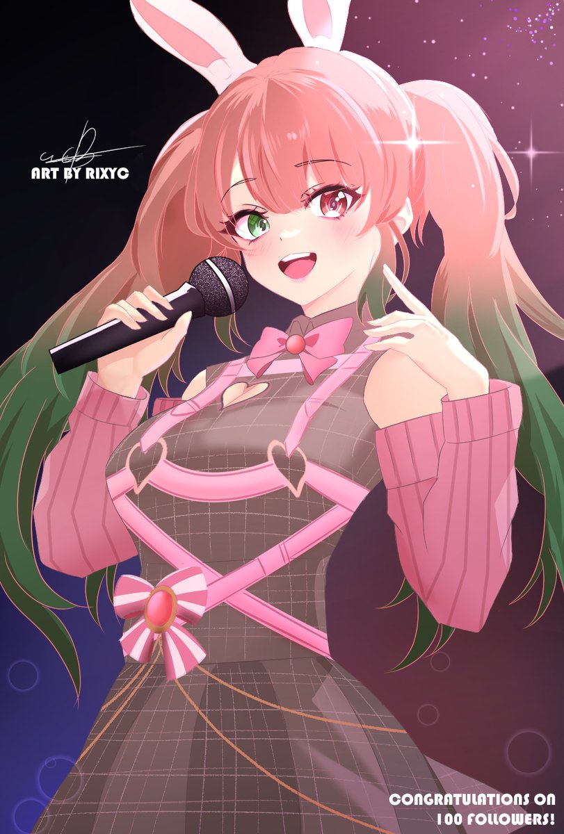 sammsammiiee's tweet photo. AAAAAA SHE'S SO PRETTY 🥹🎀🎤

thank you so much for this beautiful art and for celebrating 100 followers with me!! it genuinely means so much to me 🥺🫶
🐰🩷 https://t.co/yXjxf7IolI