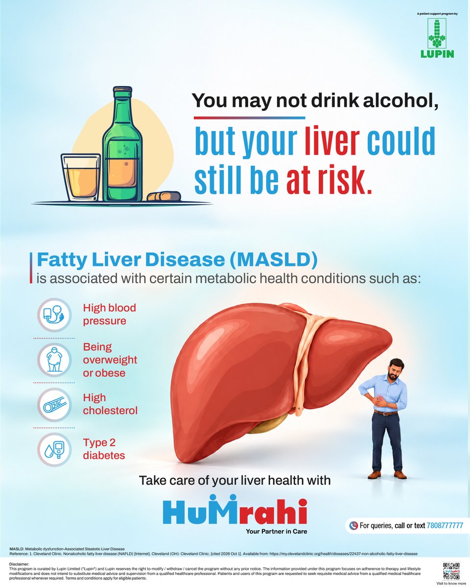 HumrahiCare's tweet photo. No alcohol. Still a liver at risk.
Fatty liver can be linked to other health conditions and excess weight.

That’s why understanding your overall health matters when it comes to your liver, with Humrahi, your partner in care. 

🔗Link |📞7808777777

#Humrahi https://t.co/B4CjJ25thJ