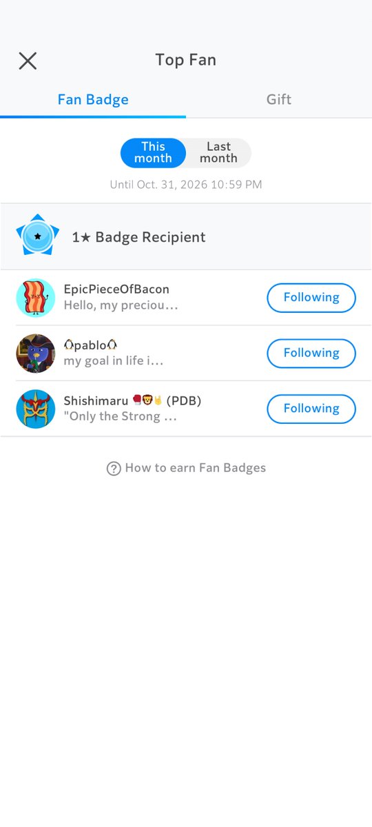 LyraAmastacia's tweet photo. Conbadgerlations to @EpicPiecOfBacon , @SchmotzerMMA and @shishimaruexrem !!!! Y'all have officially renewed your license as a citizen of Emerald Palace 🌿 I congratulate you on reaching your 1 star badge this month of October! 🎃 https://t.co/z6XEkngIYa