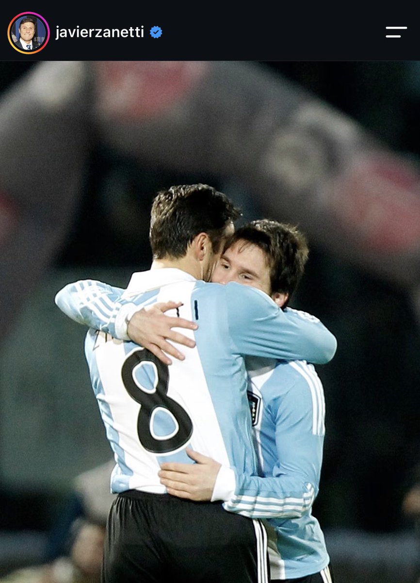 Inter_Xtra's tweet photo. 🥺 #Inter’s Vice-President Javier Zanetti message to Lionel Messi:

“Thank you, Leo. Thank you, genius. 🩵🤍

Thank you for another unforgettable night.

One more, for a memory that will last forever.

In Argentina and around the world, a true legend.

Today and always, thank you Lionel Messi.” @javierzanetti