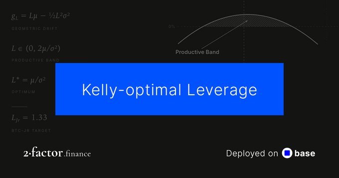 Disciple_tobi's tweet photo. Something interesting just went live on Base 👀

@2FactorFinance has launched its public beta for Coinbase’s tokenized stocks, bringing Kelly optimized leverage to onchain equities.

The idea is pretty straightforward: 

Instead of treating leverage as something meant only for short term trading, 2Factor is building around investors who actually want to hold their positions for longer.

After starting with Bitcoin, 2Factor is now bringing that approach to tokenized stocks on Base.

Definitely an interesting direction for onchain finance.