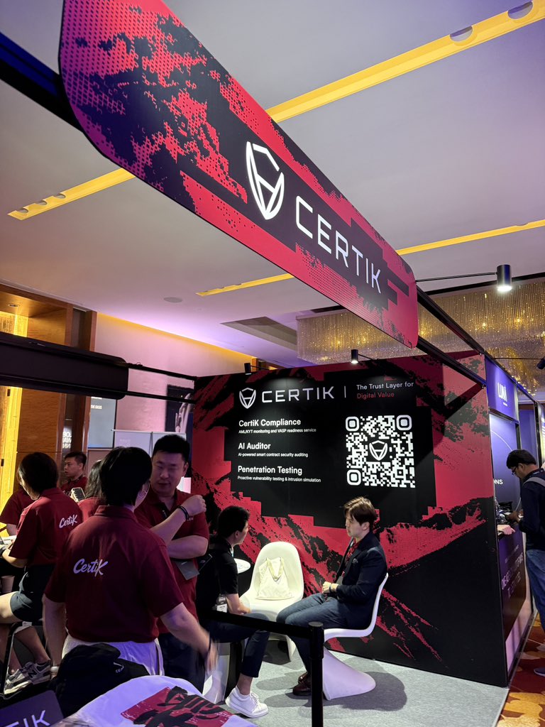 margarita_kado's tweet photo. Come say hi to @CertiK at our booth at @token2049 👋🏻 https://t.co/JRLU3xNIM2