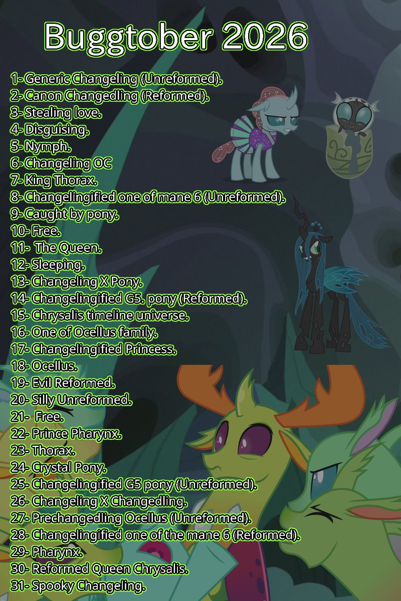 WasisiArt's tweet photo. #Buggtober pt 6
#mylittlepony #mlp #changeling #draw
(All posts are made considering UTC-6) https://t.co/sKnqdXwgQV