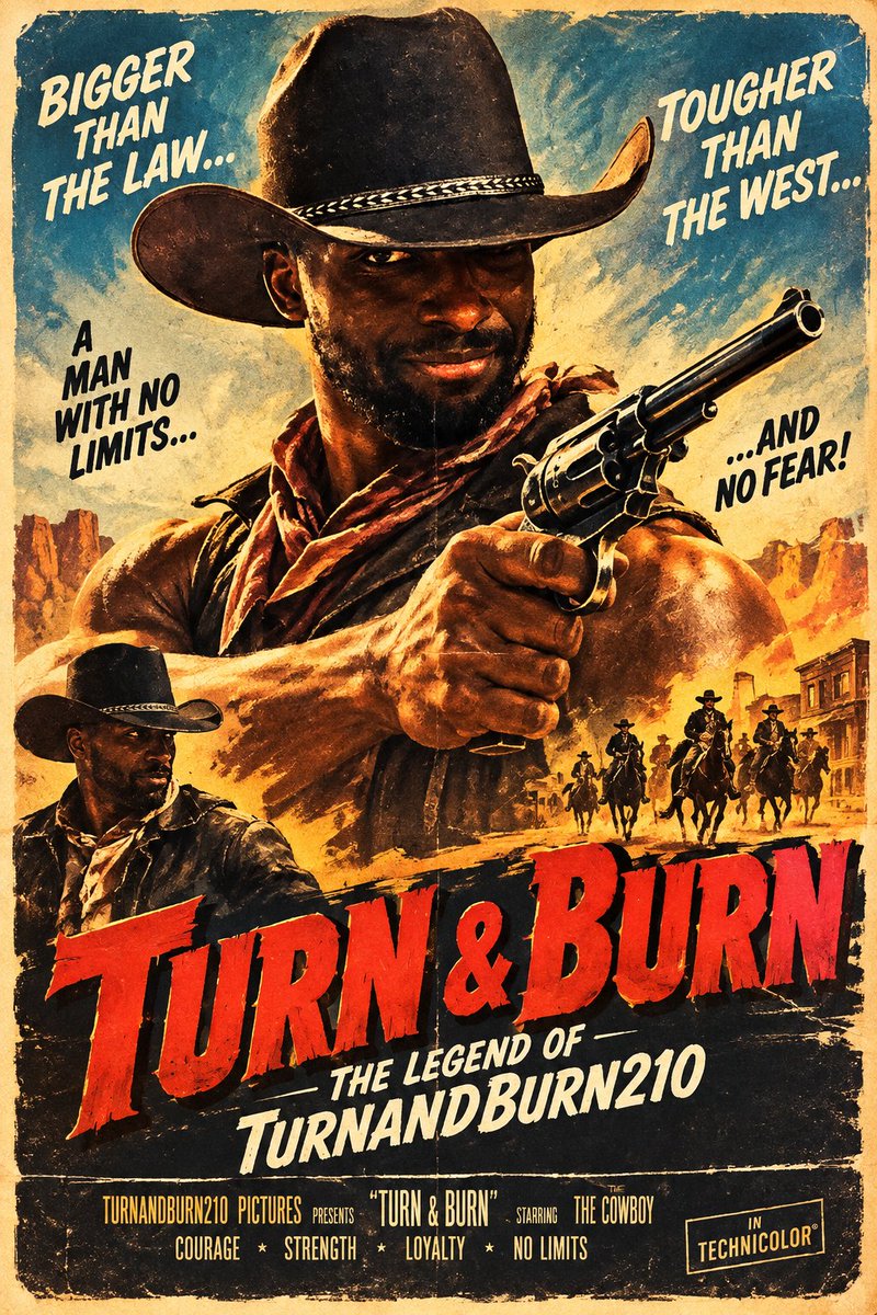 TurnAndBurn210's tweet photo. Go to ChatGPT and ask, "Based on my tweets as [your Twitter handle] and the attached photo can you please create a vintage 1960’s movie poster of me?"

I like trends like this 😁 https://t.co/4Y3eeEg7xG