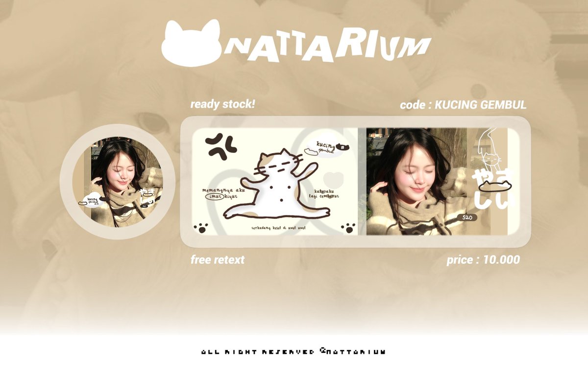 imnattarium's tweet photo. help repost, thankyouu!  #bealanja 

aku bawa layout rs ian &amp;&amp; carmen! masing masing harga sudah tertera pada gambar, nyang mau take bisa dm / tele akuuu. . 🤟🏻
ㅤ https://t.co/3zCEL1uxYu