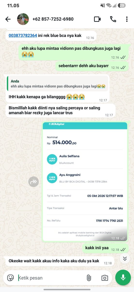 drachulae's tweet photo. #PENIPUAN #DIGICAM 

ATAS NAMA RISKA SARI

plissss kaloo semisal mau beli digicaamm teruss orang inii chaatttt langsungg maki maki ajaa trs blokir

DEMI ALLAHH LO JAHAATT BGTT MBAAKK DUIT SUSAH PAYAAHH GUEE, SEMOGA LO MENINGGAL PAKE CARA PALING BUSUK YANG PERNAH ADA. https://t.co/uBpQpCn6Wh