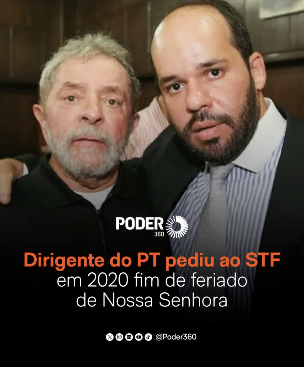 pamcosta21's tweet photo. 🚨 BOMBA | Dirigente do PT em 2020 pediu ao STF o fim do feriado de Nossa Aparecida  

PARTIDO DO ÓDIO! https://t.co/s2fjU2Qm1q