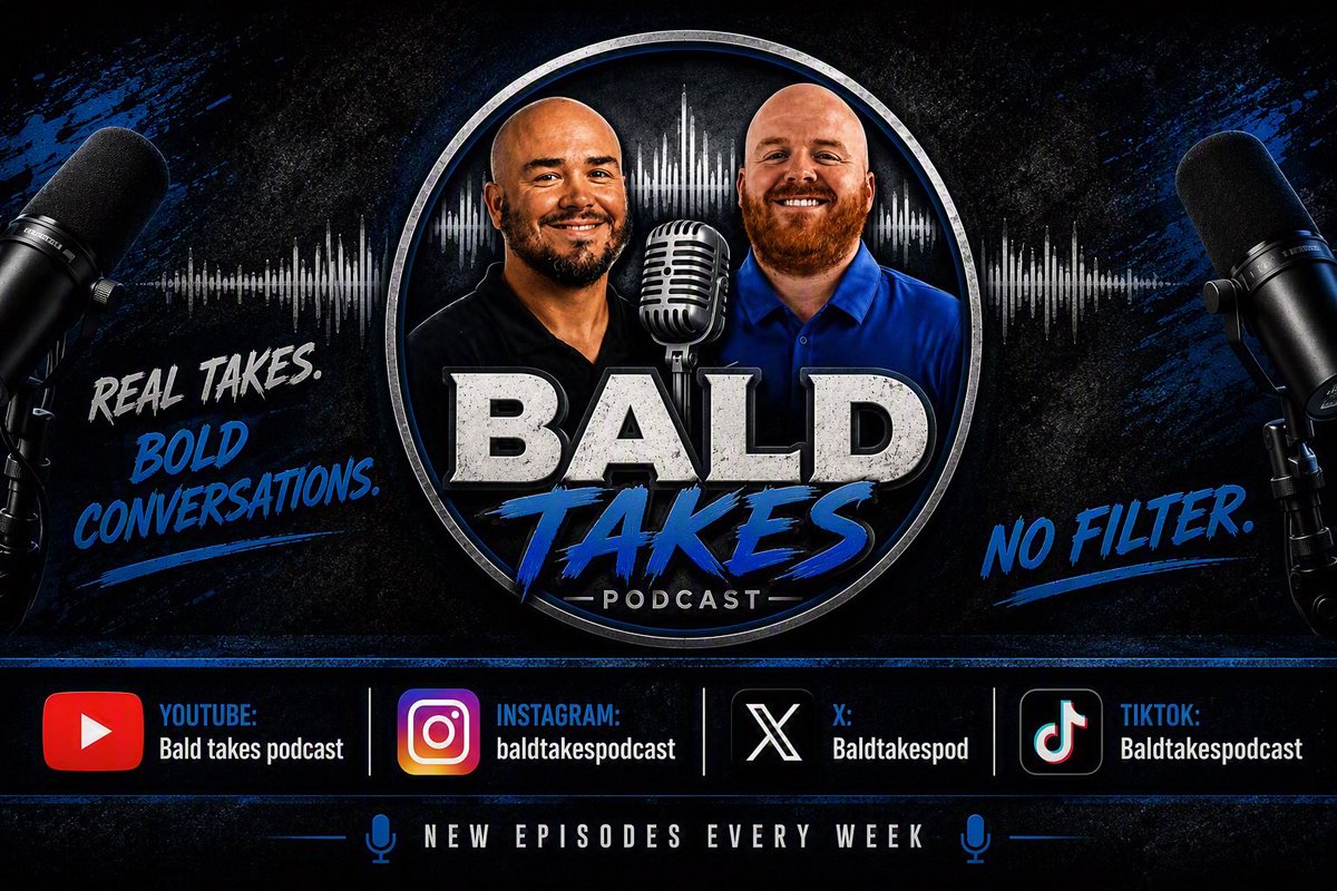 Baldtakespod's tweet photo. Lot of new followers today! Just a reminder to see the entire coach Gottfried Interview and more subscribe on YouTube and all of socials below! 
https://t.co/9h89mZ1UbH https://t.co/ccPkhKNLqw