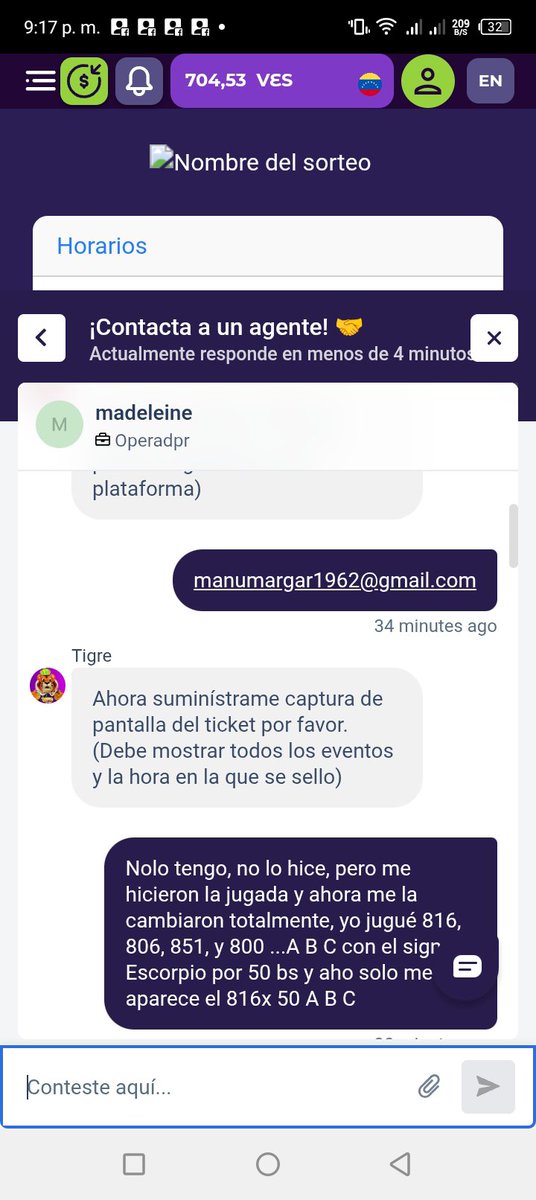 MANUMARGAR's tweet photo. Que trampa tan grande tiene @apuestasroyall hice una jugada con un ticket de 800bs y luego entro para hacer otra jugada y me cambiaron la jugada, me devolvieron el dinero al usuario y solo me dejaron una jugada de 150bs https://t.co/NcmF1onWbx