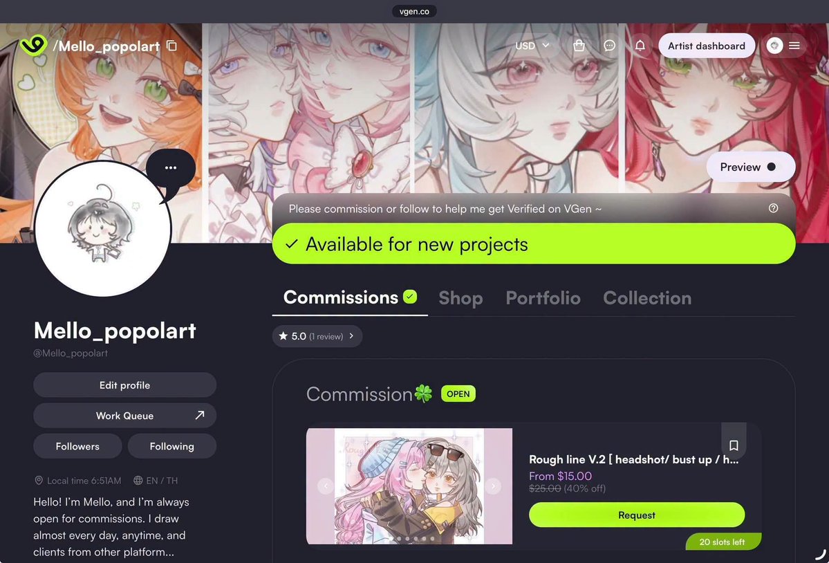 POPOLART_cms's tweet photo. Hello! ﾟ+.ヽ(≧▽≦)ﾉ.+ﾟ I’m stopping by to promote my VGen!
I’m currently offering a 40% discount until the end of this month! ✨
Feel free to commission me if you’re interested! (/≧ ≦＼)(/≧ ≦＼)
(I also secretly updated my commission form hehe!)
https://t.co/hKcGSidRqd https://t.co/HWQDpVzYrO