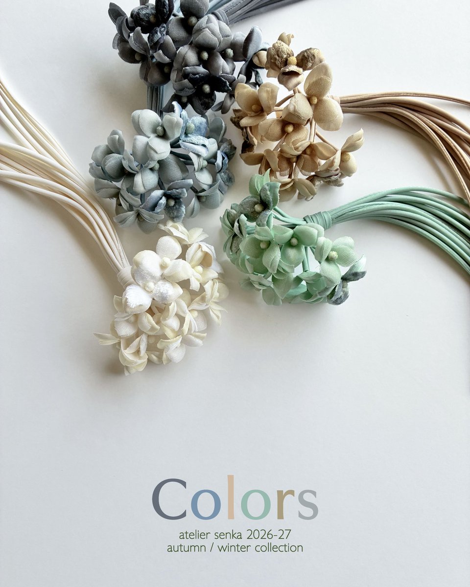 atelier_senka's tweet photo. 2026-27 aw collection
「Colors」
オンラインストアにて販売中

定番色からニュアンスカラー、アクセントカラー...アトリエ染花ならではのカラーバリエーションをお楽しみください💐

https://t.co/h2taXhcgNh https://t.co/PdZ0MyzZem