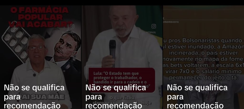 raeelrz's tweet photo. @metmidnights Gente o tiktom ta derrubando todos os videos que posto do lula tao tentando nos calar https://t.co/vwCdrW5ZKx
