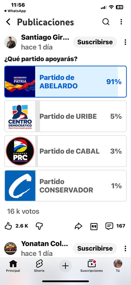 amparito1126's tweet photo. @AdrianaVeterin Esta  en el 91%  es la FOTOGRAFIA real  hoy 6 de octubre y  ganó el 21 de Ã junio  y se posesiono  el 7 de agosto de 2026-2034 bendito CRISTO REY, Rey de Reyes y Señor de Señores. Amén 🙏 😻❤️🇨🇴🙏🙏🙏🙏🙏 https://t.co/RFmKGmkYPx