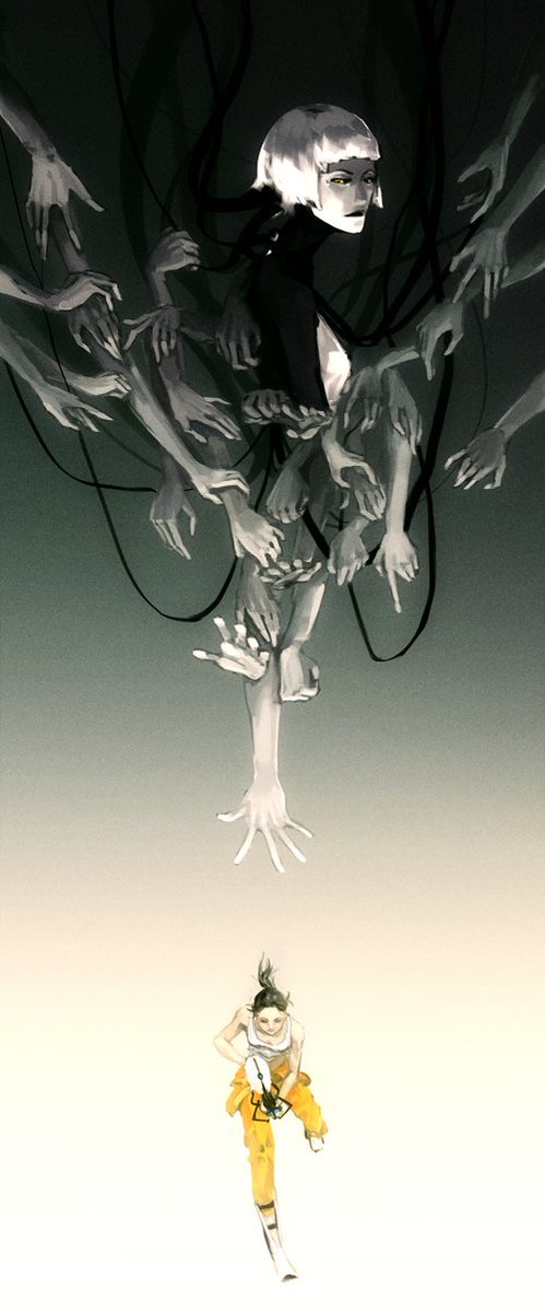 Sal_Predebut's tweet photo. portal 2 humanoid glados chell art https://t.co/BdhAA4im0k