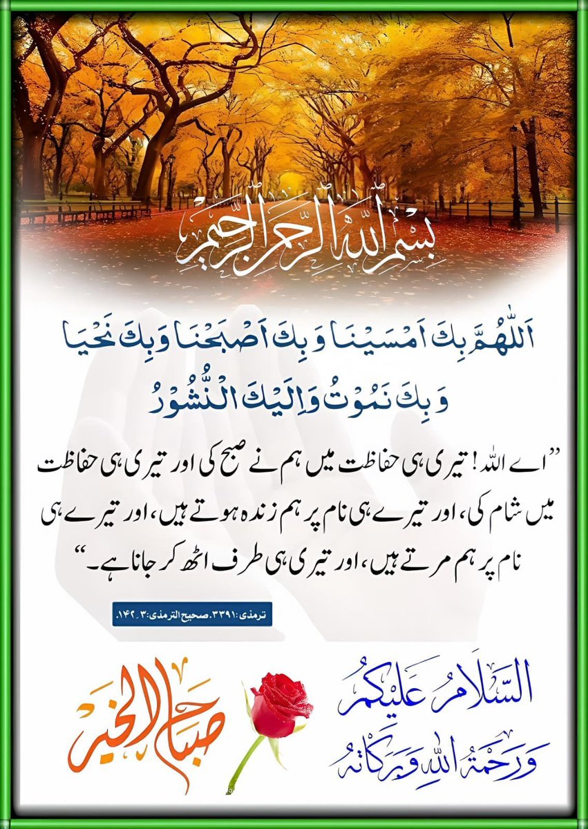 lover_of_pak's tweet photo. السلام وعلیکم رحمۃاللہ وبرکاتہ

صبح بخیر🌹
القرآن❤
ترجمہ👇

یا رَبّ! مجھے بھی نماز قائم کرنے والا بنا دیجئے، اور میری اولاد میں سے بھی (ایسے لوگ پیدا فرمائیے جو نماز قائم کریں۔) اے ہمارے پروردگار! اور میری دُعا قبول فرما لیجئے۔
سورۃ ابراھیم https://t.co/Red7LSKIN3