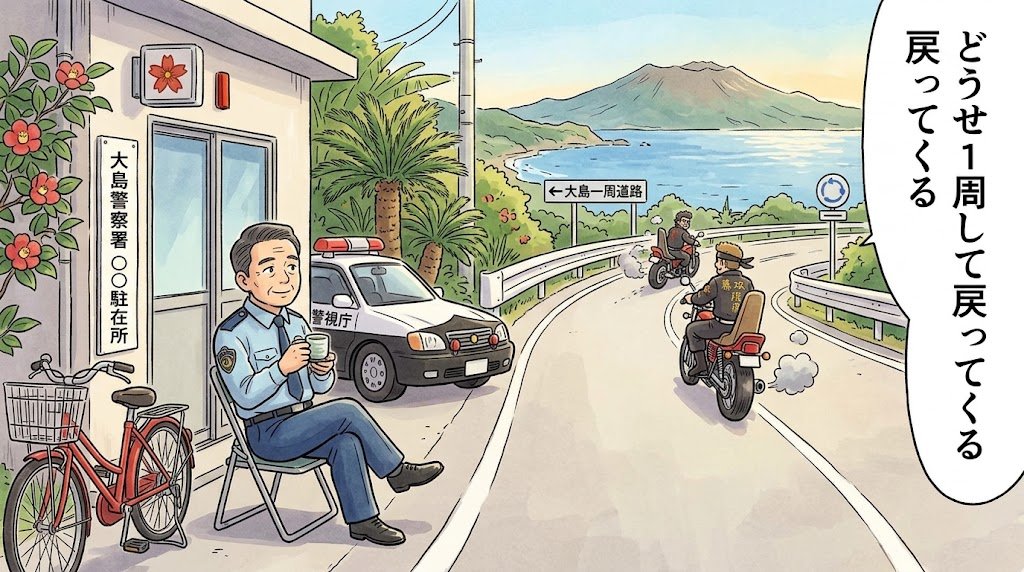 doroicarv_nob's tweet photo. 思い出した、昔大島に行った時に暴走族が居た、しかし警察官は捕まえない、理由を聞くとこうだった https://t.co/hILcfj1uLz