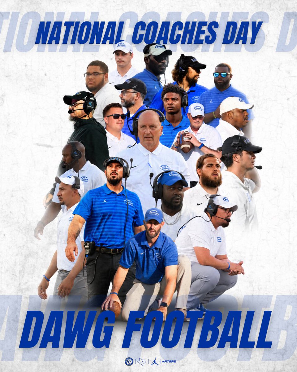 RecruitTheDawgs's tweet photo. Today, on National Coaches Day, we recognize the men laying the foundation for Dawg Football.

With experience at every level of the game, this staff has embraced the mission of Returning the Standard at Copperas Cove.

Countless hours. Sacrifice. Investment. And a commitment to every young man who walks through our doors.

Today, we honor the coaches building the culture, developing our athletes, and Returning the Standard.

Happy National Coaches Day, Dawgs!

#RTSP2 | #GoDawgs 🐾🐾