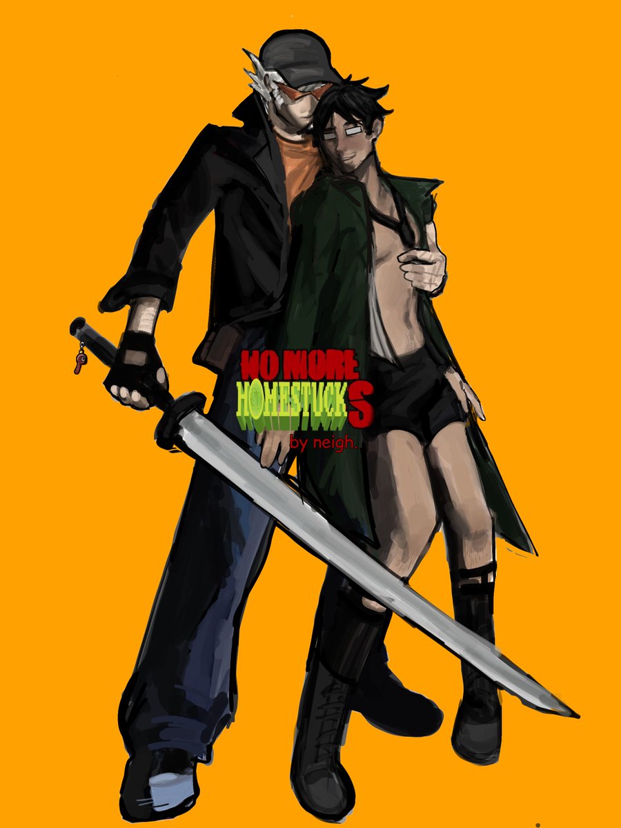 dudeneigh's tweet photo. I was afraid that no one would ask for some Dirk Touchdown. 
#dirkstrider #homestuck
#nomoreheroes #dirkjake https://t.co/fWBJyZyuzH