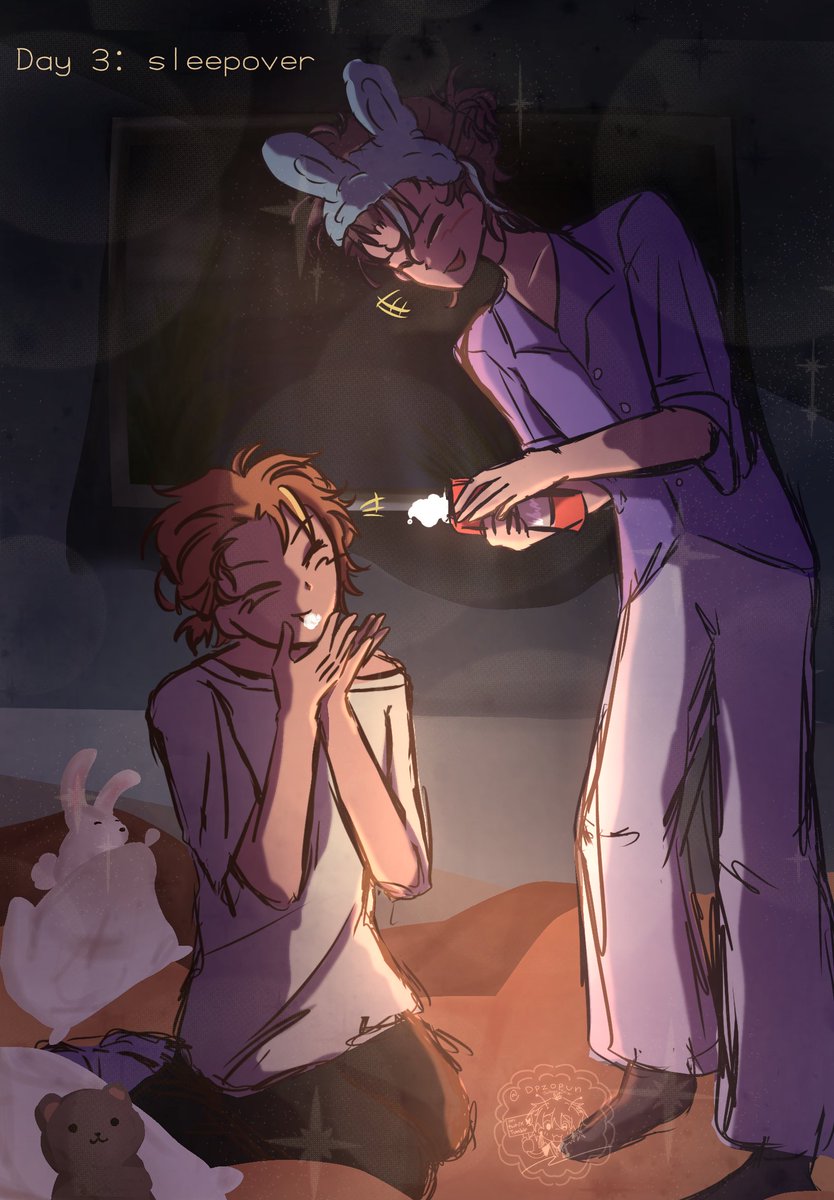 dpzopun's tweet photo. 🌙 — DAY 3: SLEEPOVER

#akiruiweek2026 #pjsk_fa https://t.co/Ddw2O7U6sP