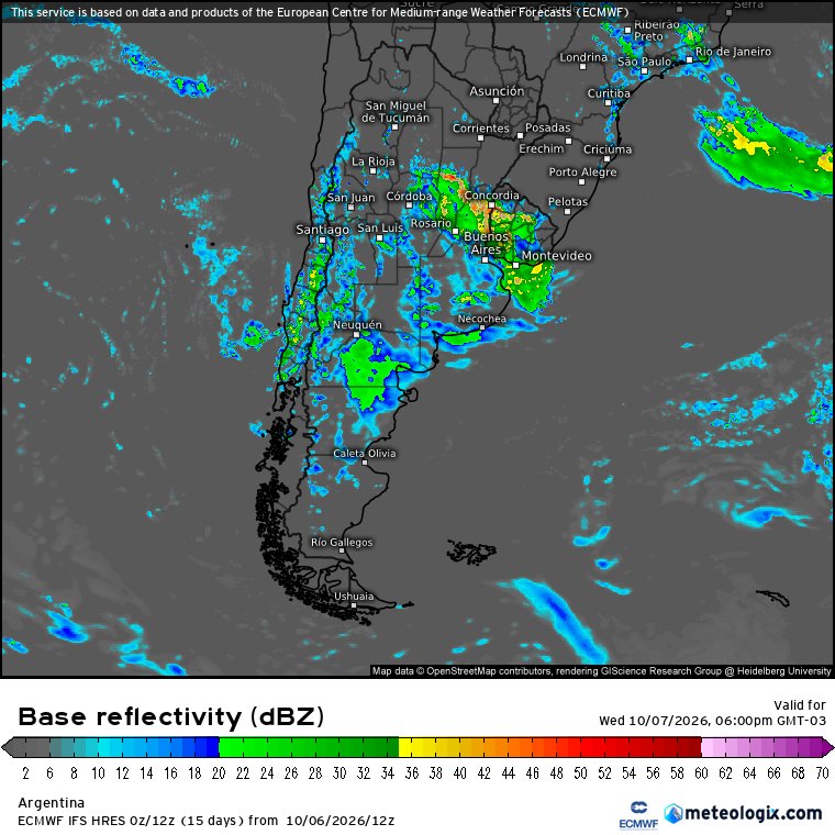 davidurra7's tweet photo. Aviso por  ⛈️⛈️ principalmente en los valles a cordillera.

Estas son probables mañana después de medio día

( provincia del Limari y el Centro Sur) Localizadas. 

En Reflectividad simulada la zonas amarillo en donde se pueden dar granizadas importantes❄️

Mismo pronóstico tarde https://t.co/eVW8soNLCi