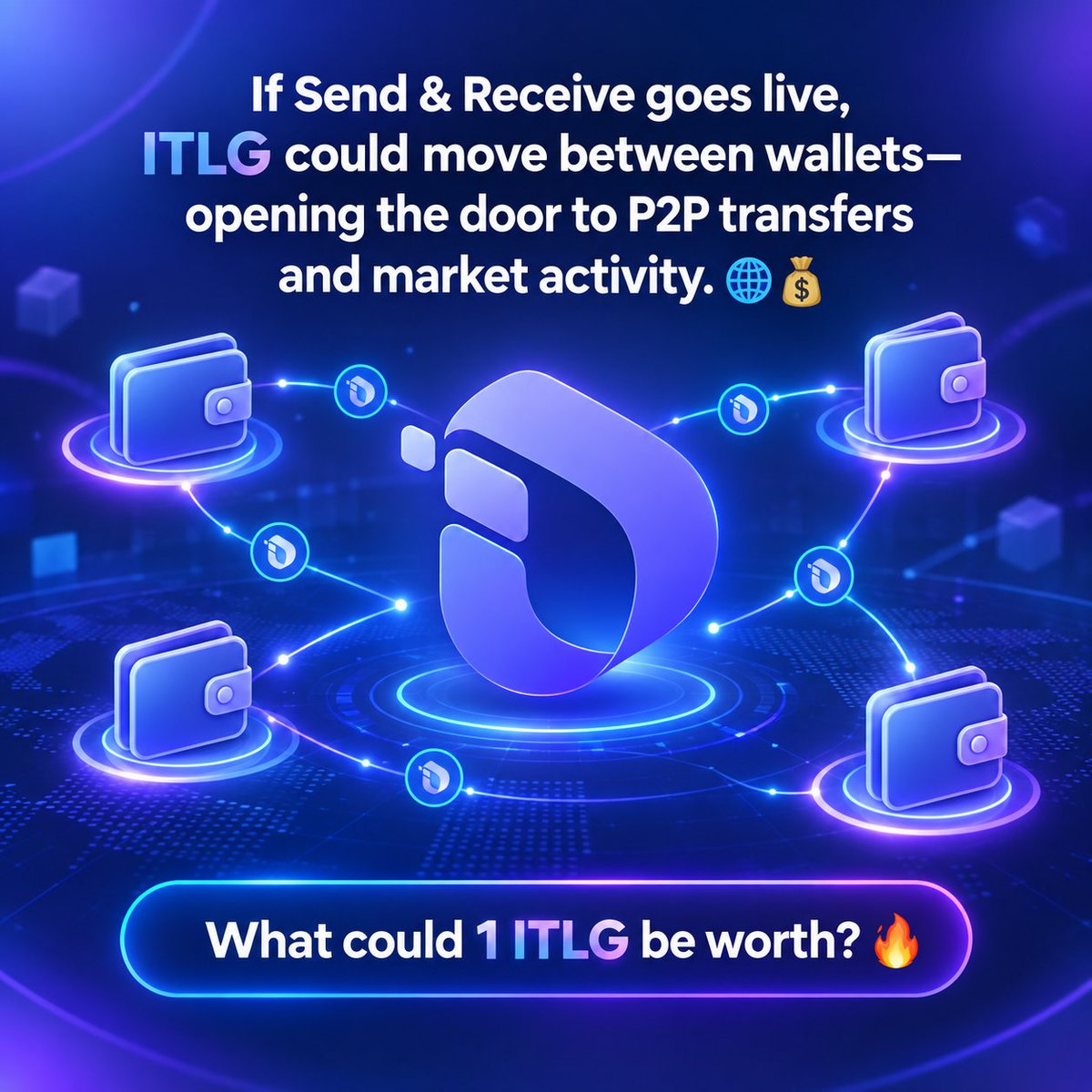 Johirul7676's tweet photo. If Send &amp; Receive goes live, ITLG could move between wallets—opening the door to P2P transfers and market activity. 🌐💰

What could 1 ITLG be worth? 🔥

#InterLink #ITLG #ITL https://t.co/rsPV1UqfFO