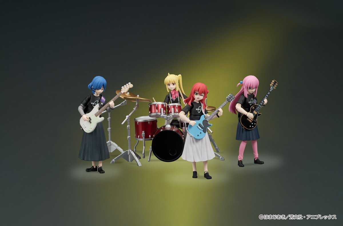 DIGjpn_official's tweet photo. ＼＼ 明日予約開始！／／
 
 アニメ「#ぼっち・ざ・ろっく！」より、
 ＃結束バンド のメンバーが遂�� #DIGACTION で
登場‼️
 
10/8㈭ 12時より予約開始。

＃後藤ひとり
＃伊地知虹夏
＃山田リョウ
＃喜多郁代 

2027年3月発売予定 
 
Coming soon… https://t.co/6pxXrv6crZ