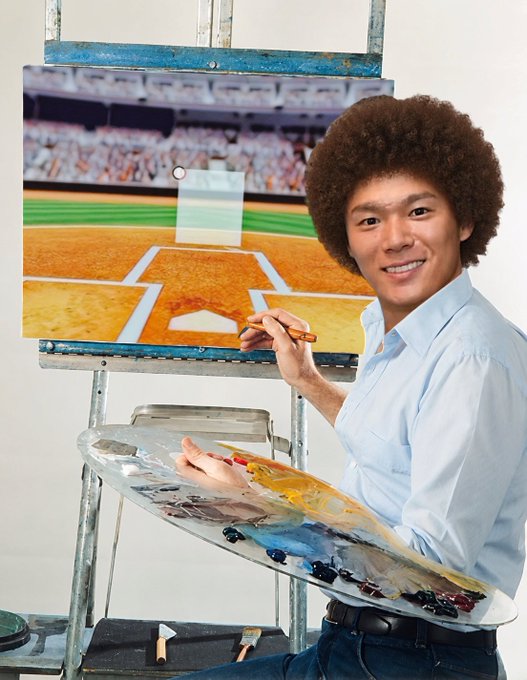 NotYourPards's tweet photo. @BaseballWRLD_ And we're just gonna paint a pretty little strike, right over here. https://t.co/FhMTU30Ndz