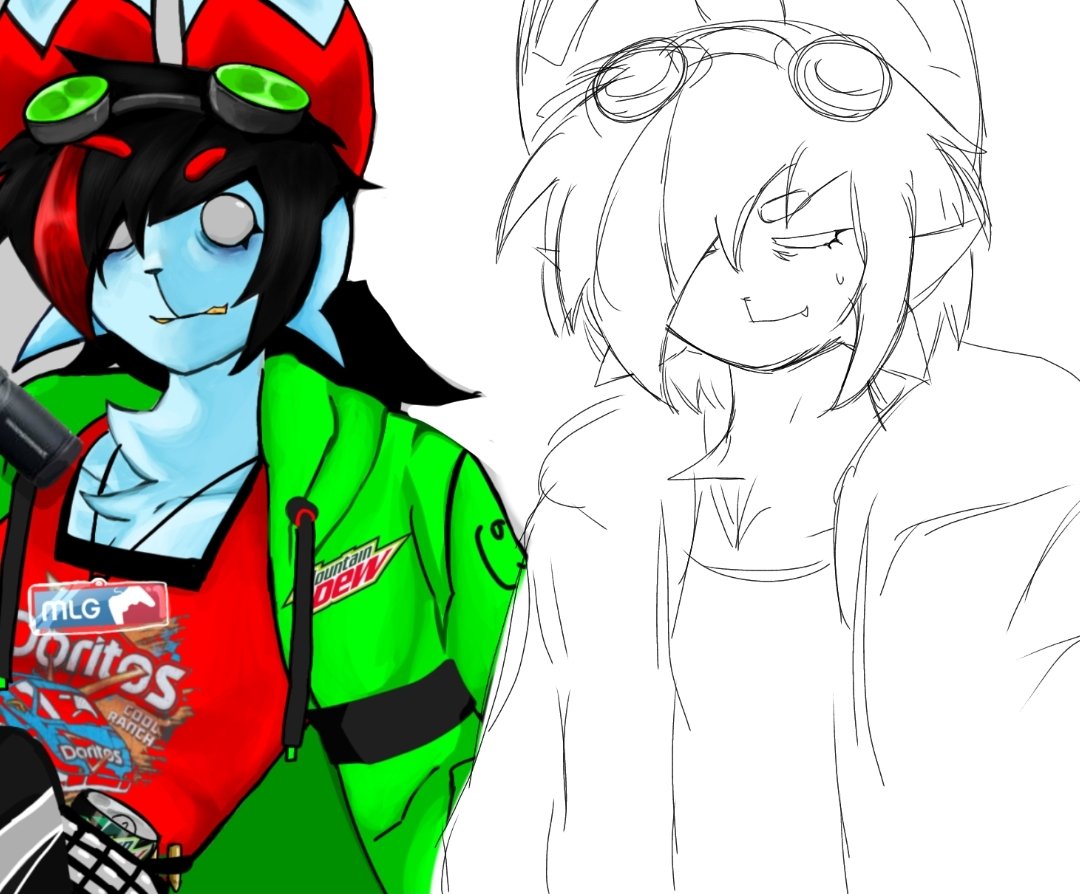 CAPTLIMEWIRE's tweet photo. just a little comparison    first mika fanart  n mika now https://t.co/hwQ3E29anW
