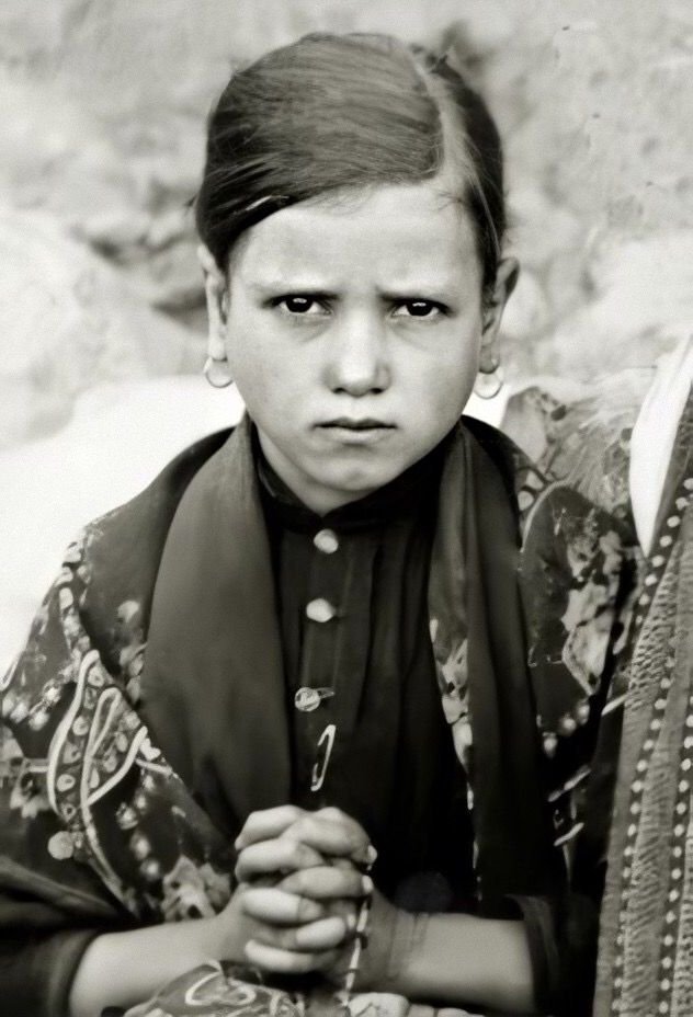 JustAdaugoijele's tweet photo. Jacinta was deeply moved by the vision of Hell and the call to sacrifice for sinners:

Near the end of her life, she said (to Lúcia):

In a short time now I am going to heaven. You are to stay here and say that God wishes to establish in the world the devotion to the Immaculate Heart of Mary. … Tell everybody that God grants graces through the Immaculate Heart of Mary; that people are to ask her for them; and that the Heart of Jesus wants the Immaculate Heart of Mary to be venerated at his side. Tell them also to pray to the Immaculate Heart of Mary for peace, since God has entrusted it to her. Oh that I could put into the heart of everybody the flame that I feel burning within my breast and which makes me love so much the Heart of Jesus and the Heart of Mary.” 
St. Jacinta Marto, pray for us