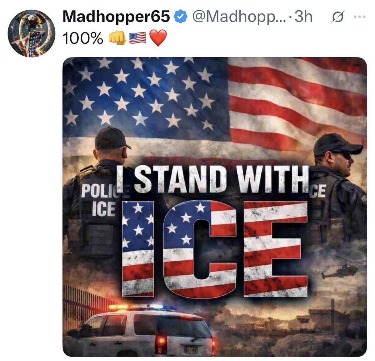 ripley3405's tweet photo. @MrWhiplash_ God Bless ICE https://t.co/pjhcV6pHKR