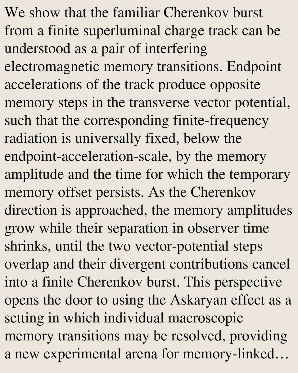 RelativityPaper's tweet photo. Cherenkov Bursts are Memory Steps

Jann Zosso, Guangzi Xu, Vitor Cardoso
https://t.co/Dvey0iz6xN [𝚐𝚛-𝚚𝚌 𝚊𝚜𝚝𝚛𝚘-𝚙𝚑.𝙷𝙴 𝚙𝚑𝚢𝚜𝚒𝚌𝚜.𝚌𝚕𝚊𝚜𝚜-𝚙𝚑 𝚙𝚑𝚢𝚜𝚒𝚌𝚜.𝚘𝚙𝚝𝚒𝚌𝚜] https://t.co/mdeQE2VLEB