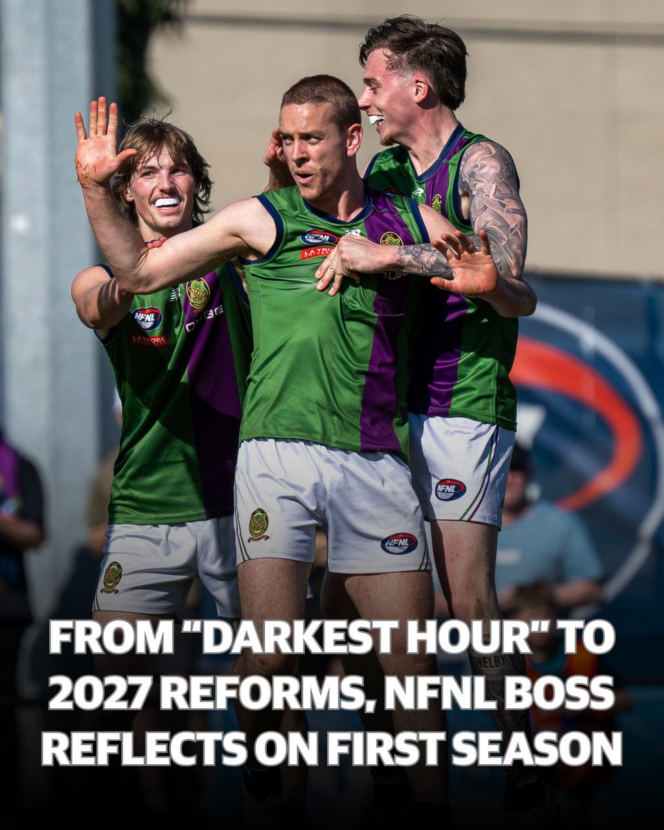 leadercricket's tweet photo. Q&amp;A ... @northernfnl CEO Daniel Kelly reflects on a challenging first season in the job and details major reforms for 2027, including salary cap, umpiring and junior footy >>> https://t.co/qfai5bb8G5 https://t.co/2vM5ZdKUvp