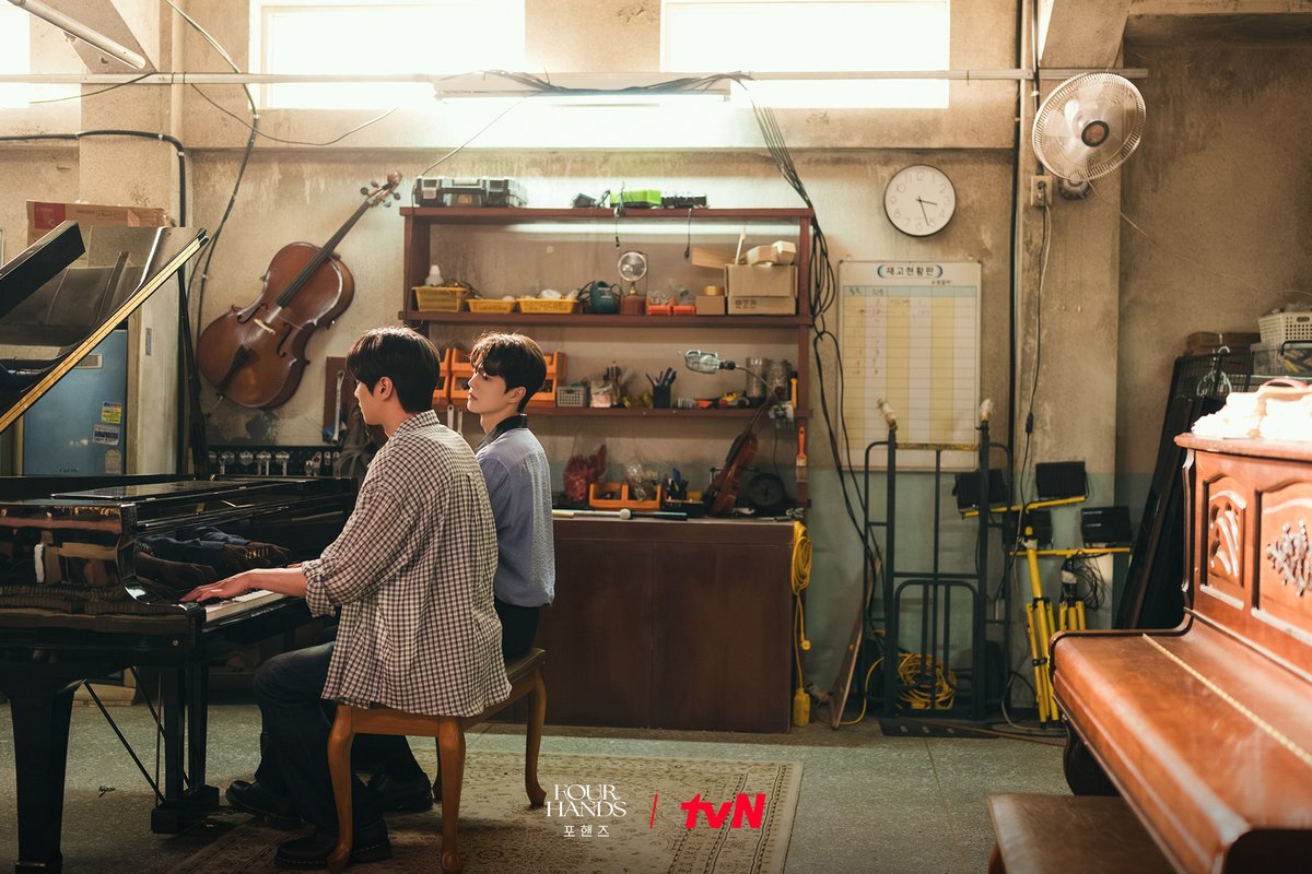 CJnDrama's tweet photo. 음악 안에 있어야 살아 숨 쉴 수 있는 비오와 정요🎹
그리고 <포핸즈>를 보며 살아 숨 쉬었던 티랑이들..😭

#즐거움엔20tvN #포핸즈 #FourHandsTwoSonatas https://t.co/UoCHzWzg9y