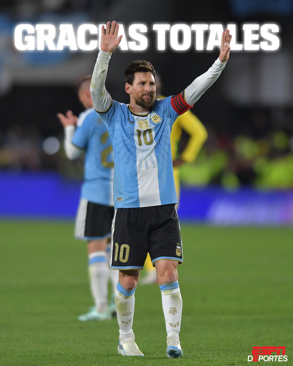ESPNDeportes's tweet photo. Gracias Totales, Leo.🥹👏🐐🇦🇷 https://t.co/Q2O9u9MH9l