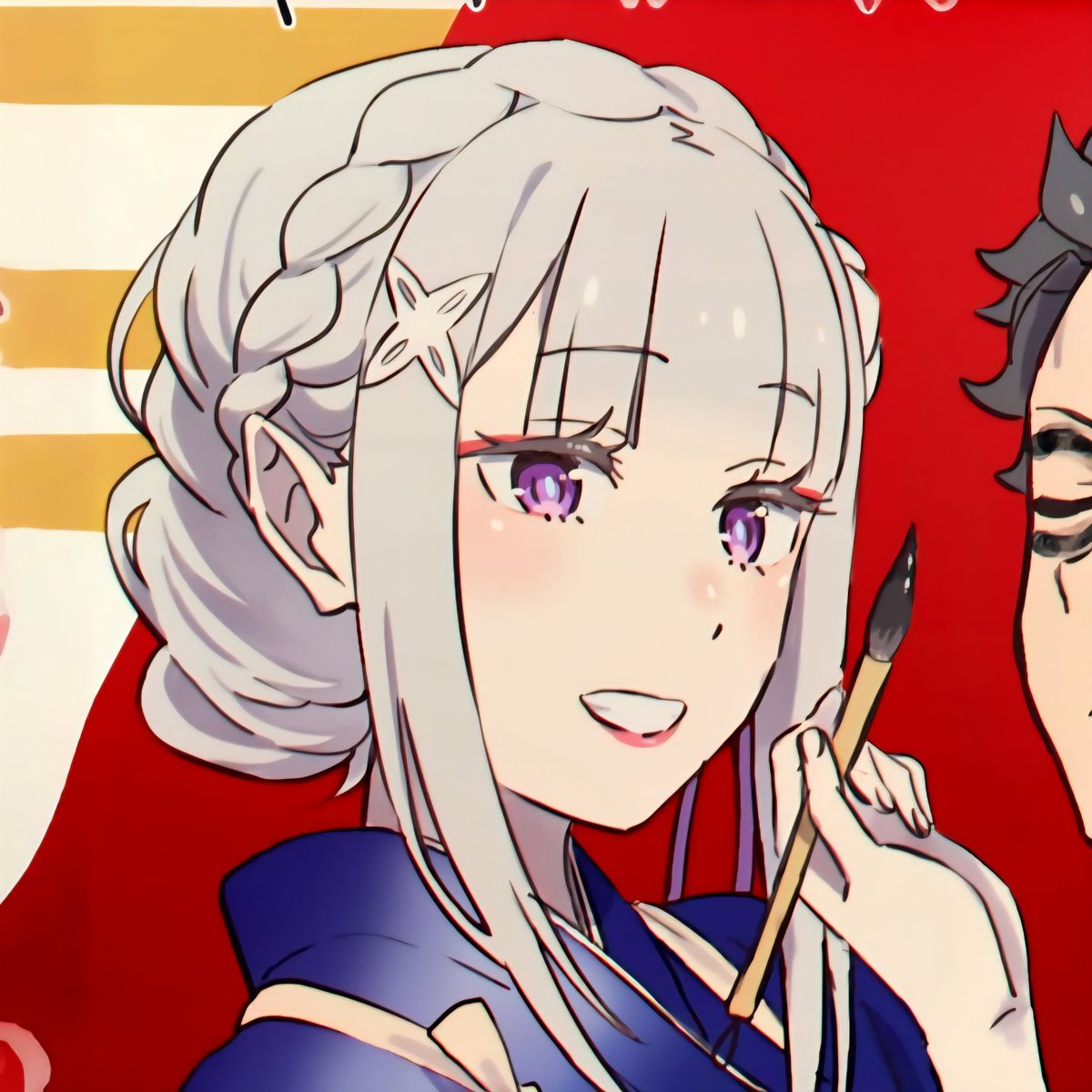 LadyNivis's tweet photo. "can we go..”                     “Yes, dear”
“can we buy..”
“can we visit..”
“can we eat..”
“can we kiss..”

#リゼロ https://t.co/3xMkV0APtf
