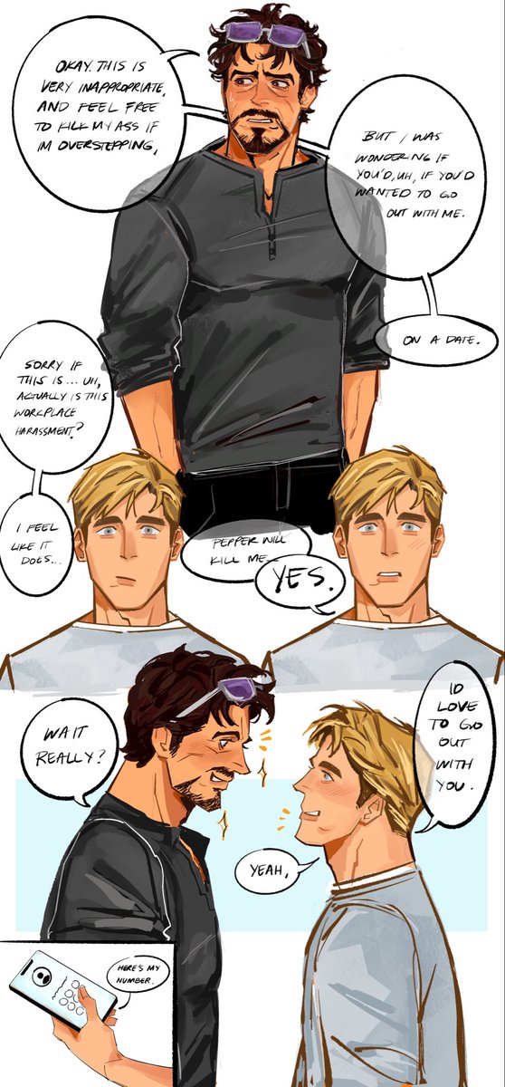 versbose's tweet photo. got comm’d for a comic based on a really cute fic ‘Linger’ #stony https://t.co/0JjZAQ50Ir