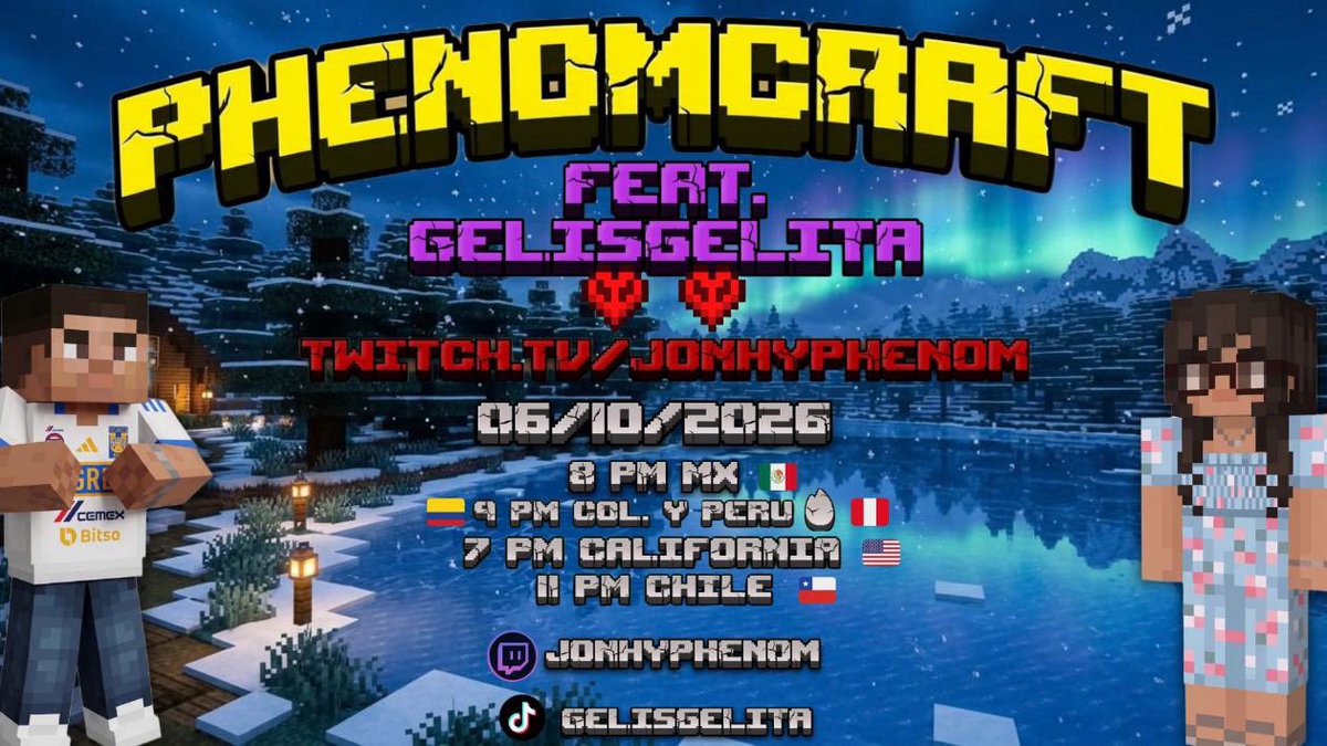 jonhyphenom's tweet photo. PHENOMCRAFT feat @GelisGelita - DÍA 1: “¿Y ahora qué hacemos?”

Twitchtv/jonhyphenom

RT y te miento la madre https://t.co/cRt1ZJHSgB