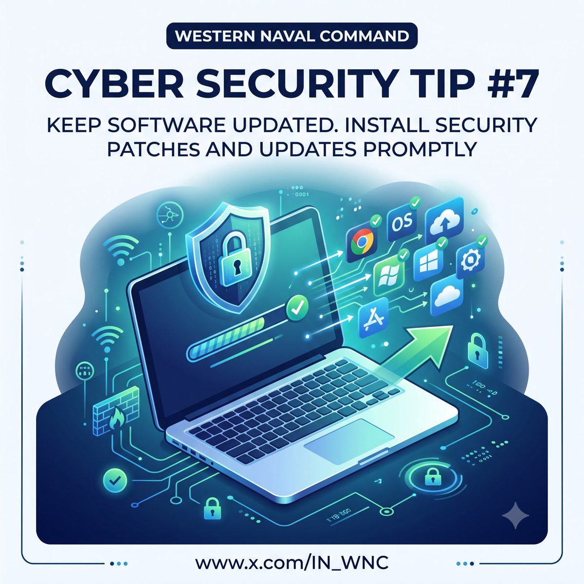 IN_WNC's tweet photo. #CyberSafe #NCSAM26

@indiannavy
@IndiannavyMedia
@DefPROMumbai https://t.co/gyHZBK7oxH