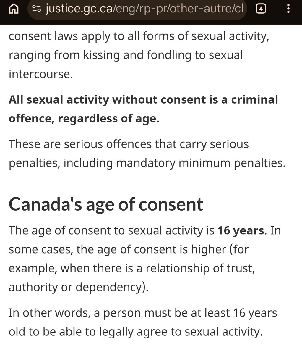 Merrowhack's tweet photo. @haggletheravk @natuandxatuand Age of majority =/= age of consent

(Btw the "relationship of trust" part is in regards to say, teachers/police/etc. so that doesn't apply to Chris) https://t.co/crqIlZYKtF