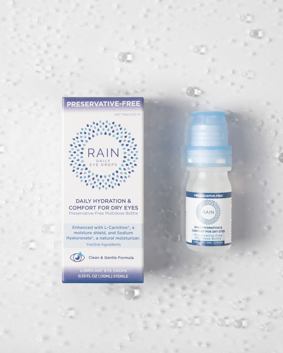 RainEyeDrops's tweet photo. Dry eyes need hydration — not unnecessary extras.
Rain™ Daily Eye Drops provide daily hydration and comfort with a preservative-free formula, enhanced with L-Carnitine and Sodium Hyaluronate.
#RainEyeDrops #DryEyes #PreservativeFree #EyeCare https://t.co/aej8fhFQ4c