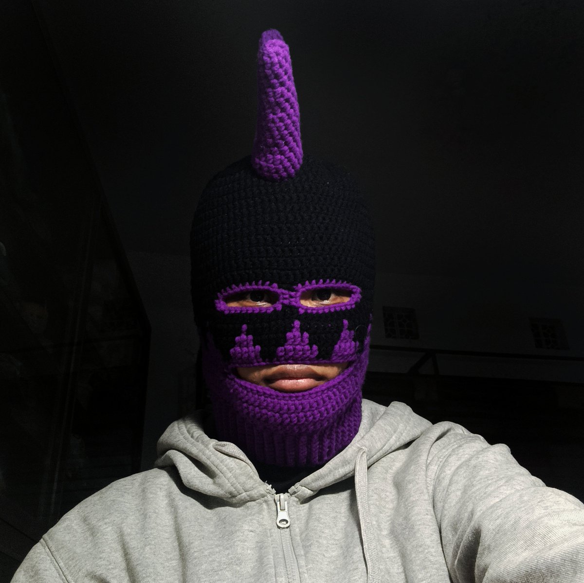 tabeebooya's tweet photo. dongker balaclava — commission complete 👩‍🎤🎭

🧶: sakura chunky
🪄: 3.50mm https://t.co/eT0CLZWCoV