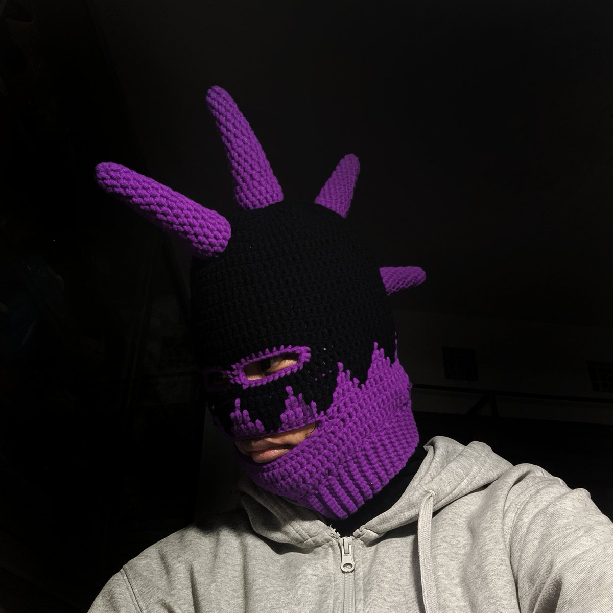 tabeebooya's tweet photo. dongker balaclava — commission complete 👩‍🎤🎭

🧶: sakura chunky
🪄: 3.50mm https://t.co/eT0CLZWCoV